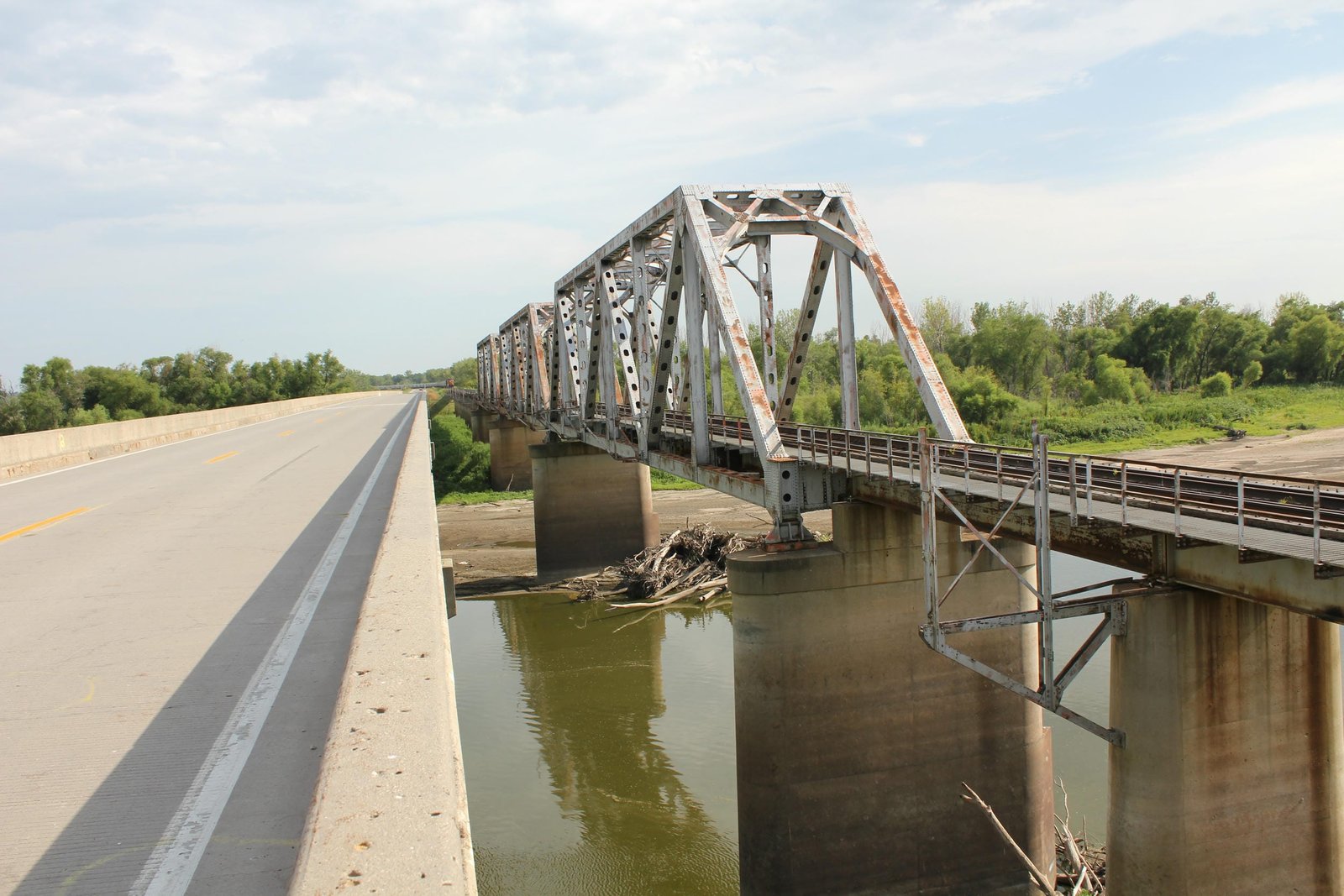 Looking south